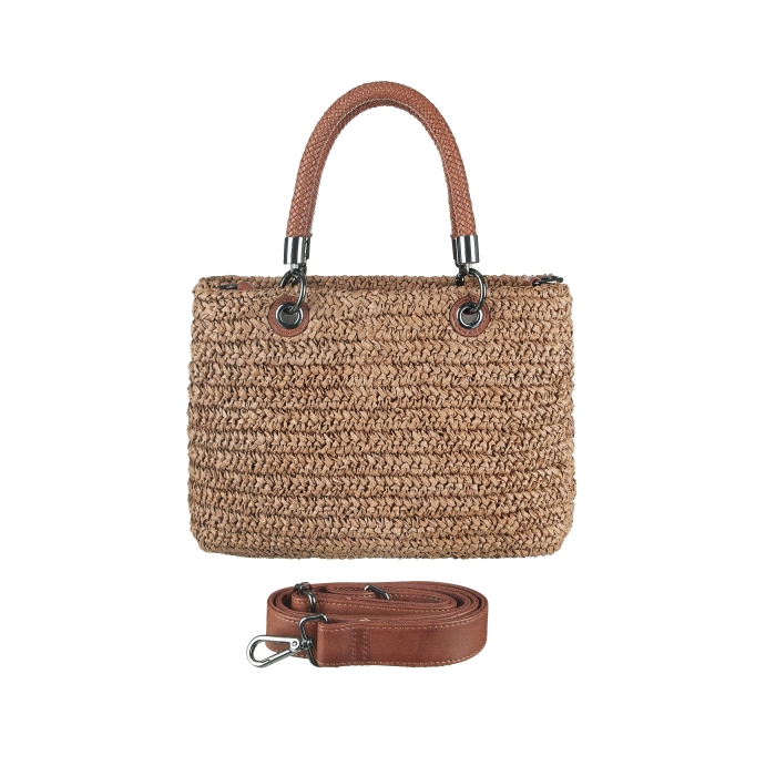 SEABREEZE TOTE RAFFIABAST COFFEE